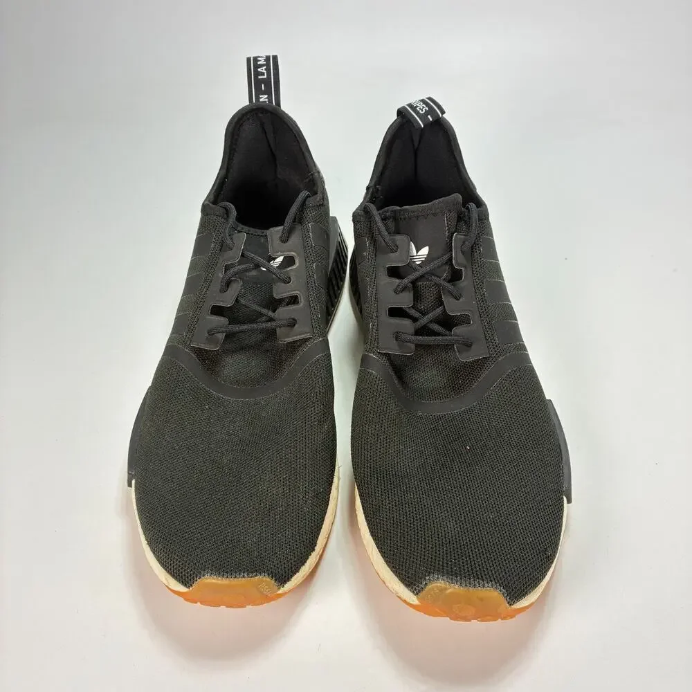 Adidas NMD_R1 Black Gum Casual Lifestyle Sneakers Shoes GZ9257 Men's Size 12